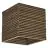 Ledvance Decor Wand und Deckenleuchte Quadrat Braun | Geeignet für 1x E27