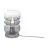 It's about RoMi Tischlampe Verona Glas Grau | Geeignet für 1x E27 