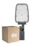 Mehrfachpackung 4x Ledvance LED-Straßenbeleuchtung Area Value Klein SPD Aluminium Grau 30W 3900lm 160x58D - 730 Warmweiß | |  IP66 - Symmetrisch 